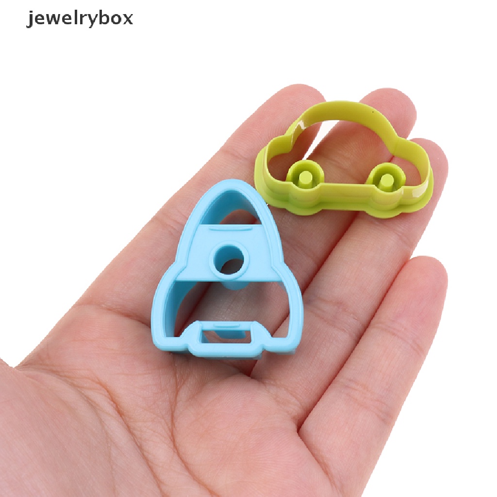 (jewelrybox) Cetakan Sandwich / Bola Nasi / Roti Bentuk Kartun Transportasi