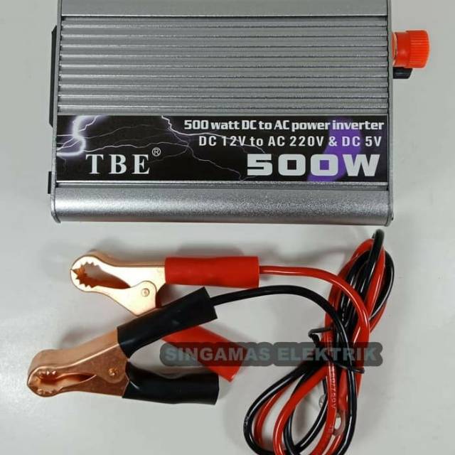 Inverter TBE 500 Watt DC to AC - DC 12Volt-24Volt to AC 220V & 5V