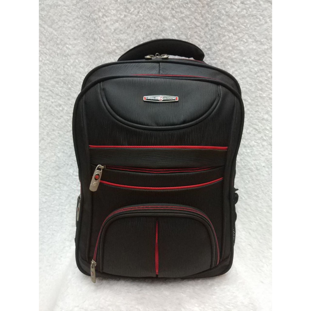 TAS RANSEL BACKPACK POLO WISDOM 788 Import . Bonus Raincover &amp; ADA SAKU LAPTOP. DARENA BAGS BANDUNG