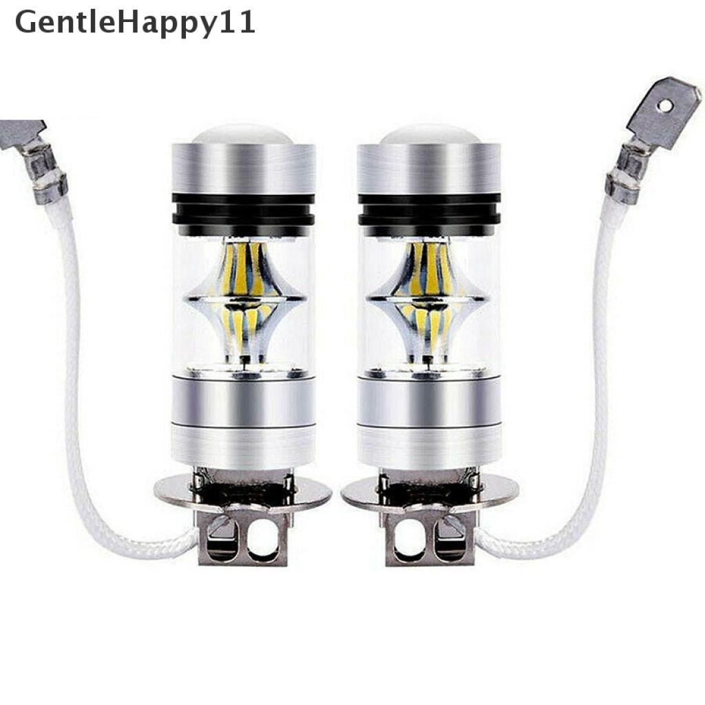 Gentlehappy Lampu Kabut Depan Mobil LED H3 100W 12 / 24V