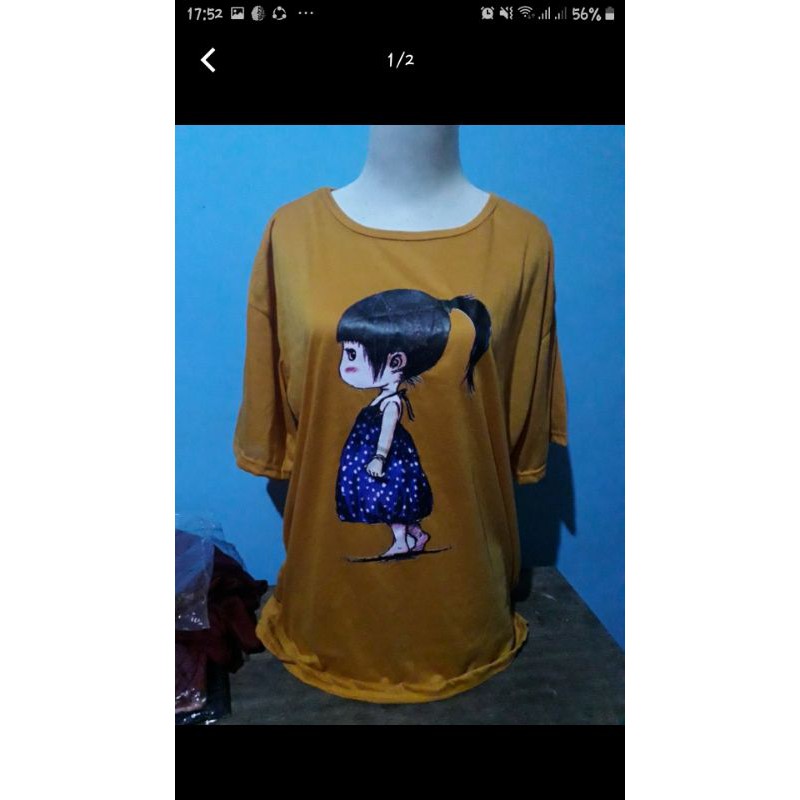 kaos oblong jumbo