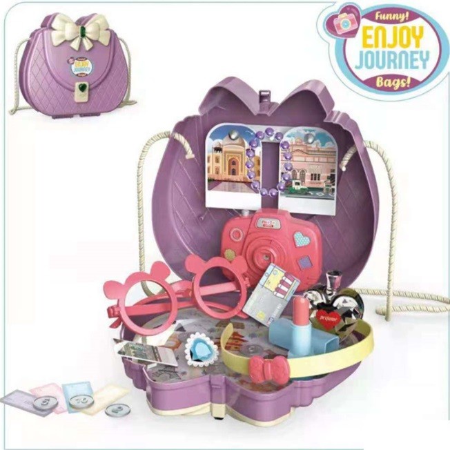 Mainan Anak Funny Bags Tas Make Up Dokter Pinik Dapur Bisa Dibawa