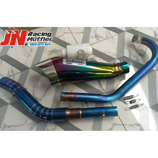 KNALPOT RACING LEOVINCE CBR150R VIXION TIGER MEGAPRO VERZA SONIC GSX R15