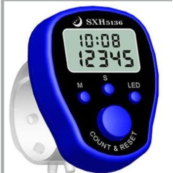 TASBIH DIGITAL LED / TASBIH DIGITAL LED + JAM / FINGER COUNTER LED/ TASBIH DIGITAL MURAH