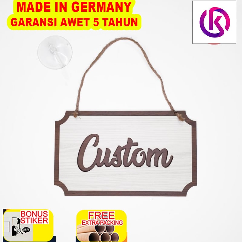 

Promo Gantungan Sign Cafe - SIGN CUSTOM KOTAK - Sign Kayu + Kop Kaca - 1 SISI