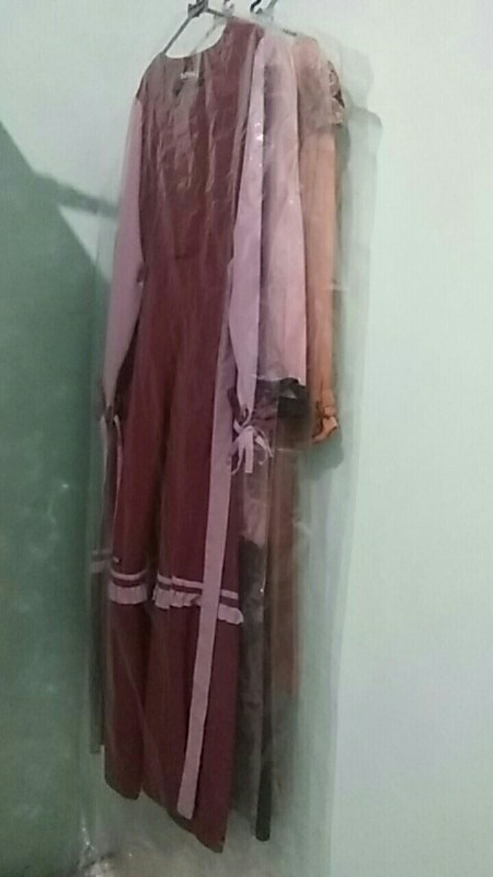 Plastik Laundry Gantung Uk.60x185 - Cover Packing Pembungkus Gaun Dress Gamis Panjang