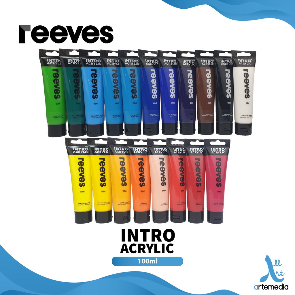  Cat Akrilik Reeves  Intro 100ml Acrylic Paint Color 