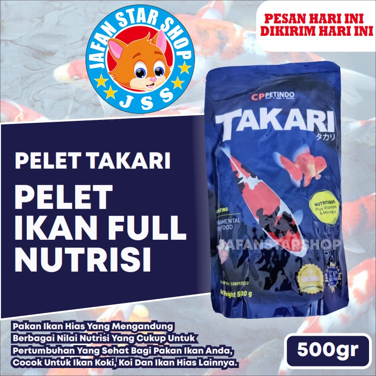 Jual TAKARI 5mm Makanan Ikan Hias Mas Koi Louhan Cupang Manfish Dll