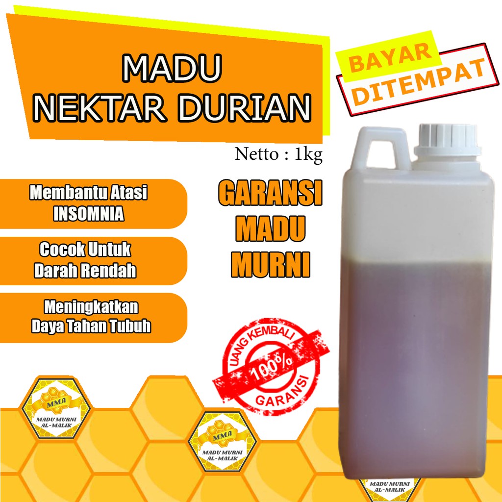 

MADU ASLI NEKTRA BUNGA DURIAN 1KG - - MADU MURNI ALMALIK