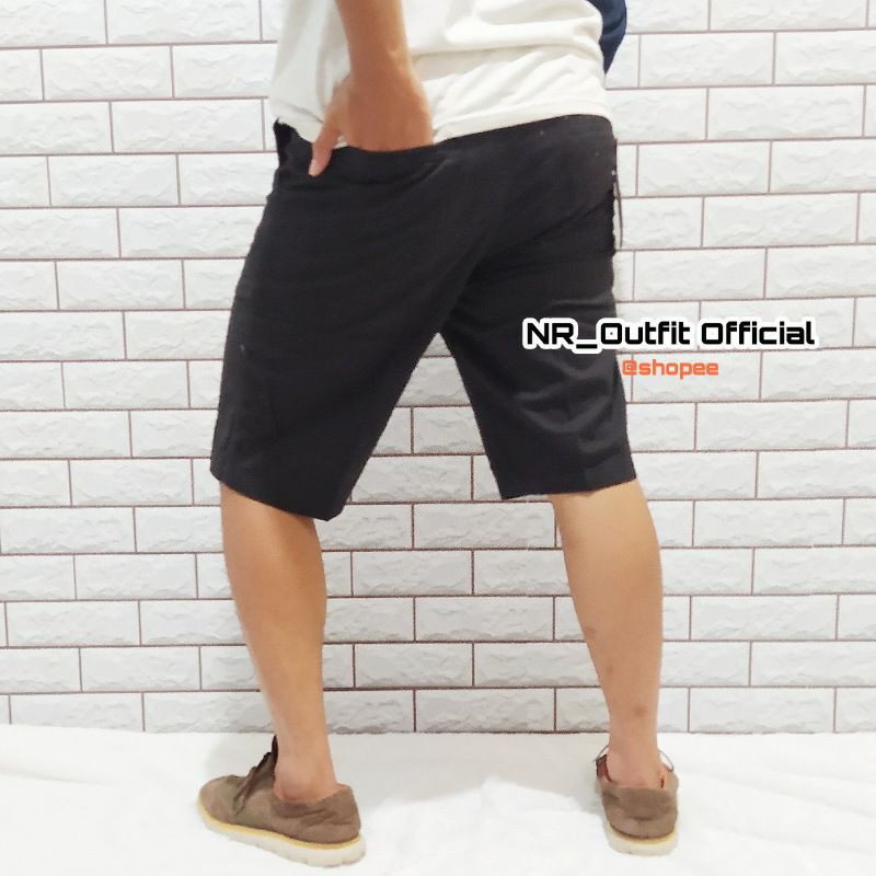 Original Dicker Canvas Premium Size 28-38 Celana Chino Pendek Pria Cotton Twill Tebal Tidak Berbulu