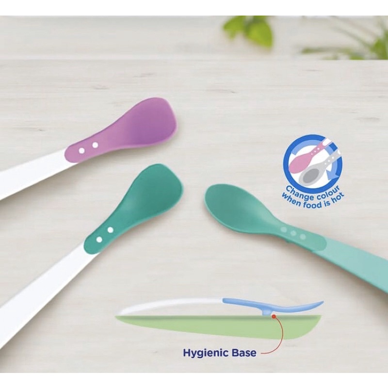 Babysafe heat indicator spoon