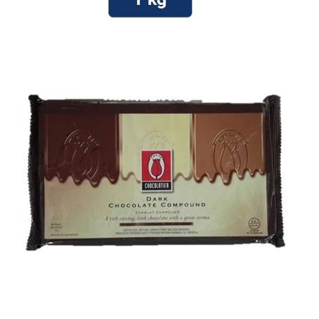 

[KODE BARU 747] Tulip Dark Chocolate Compound 1kg TERMURAH!!!
