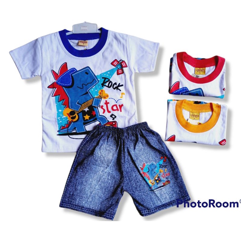 DOBITUS SETELAN ANAK CELANA DENIM SIZE 123 (1-3THN)