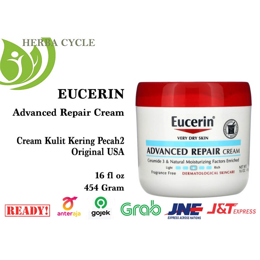 Eucerin Advanced Repair Cream 454g Krim Pelembab Kulit Kering ORI USA