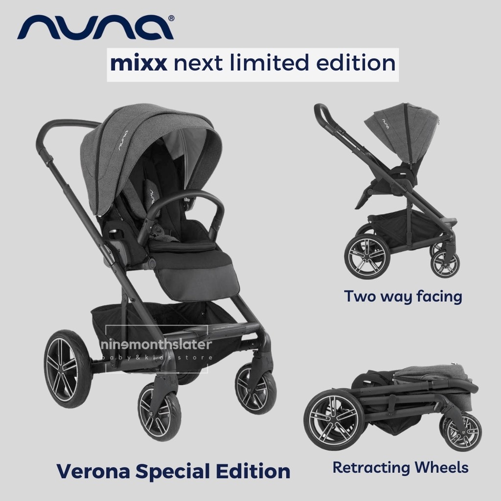 Nuna Mixx Next 2020 Verona Special Limited Edition FREE PIPA Klik INCLUDE BASE CARSEAT PROMO - Click Garansi Resmi Kereta Dorong Anak Bayi Kuat