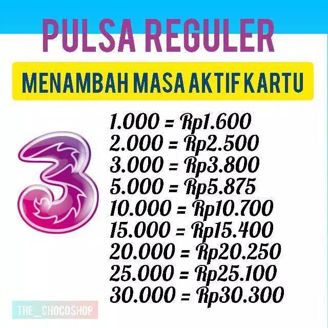 pulsa tri elektrik 5000
