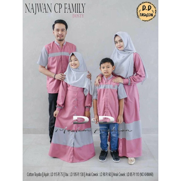 NAJWAN BAJU COUPLE KELUARGA BAJU SARIMBIT TERBARU BY DND