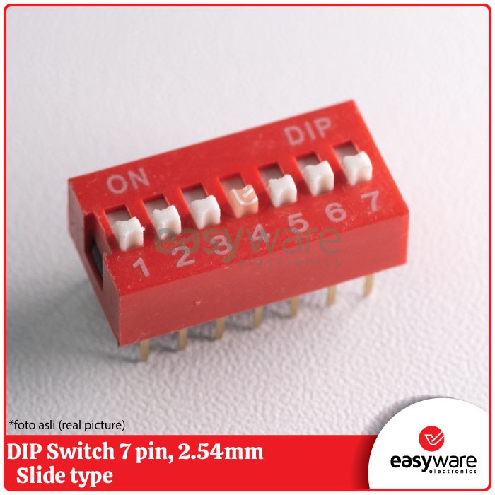 DIP SWITCH 7 PIN DIP SWITCH SLIDE 2X14PIN 2.54 MM