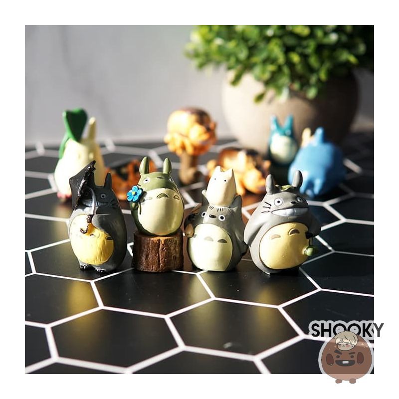 PAJANGAN FIGURINE TOTORO VERSI POHON ISI 10 PC TOPPER KUE ULTAH