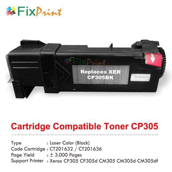 Catridge Compatible Fuji Xerox CP305  Black  CT201632 Murah