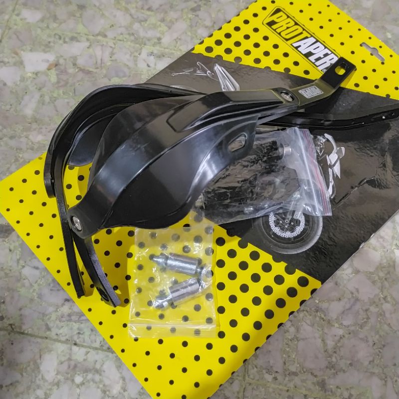 HANDGUARD Tulang CNC Plus Cover Hitam Protaper PNP KLX D-Tracker Vixion Supermoto dll