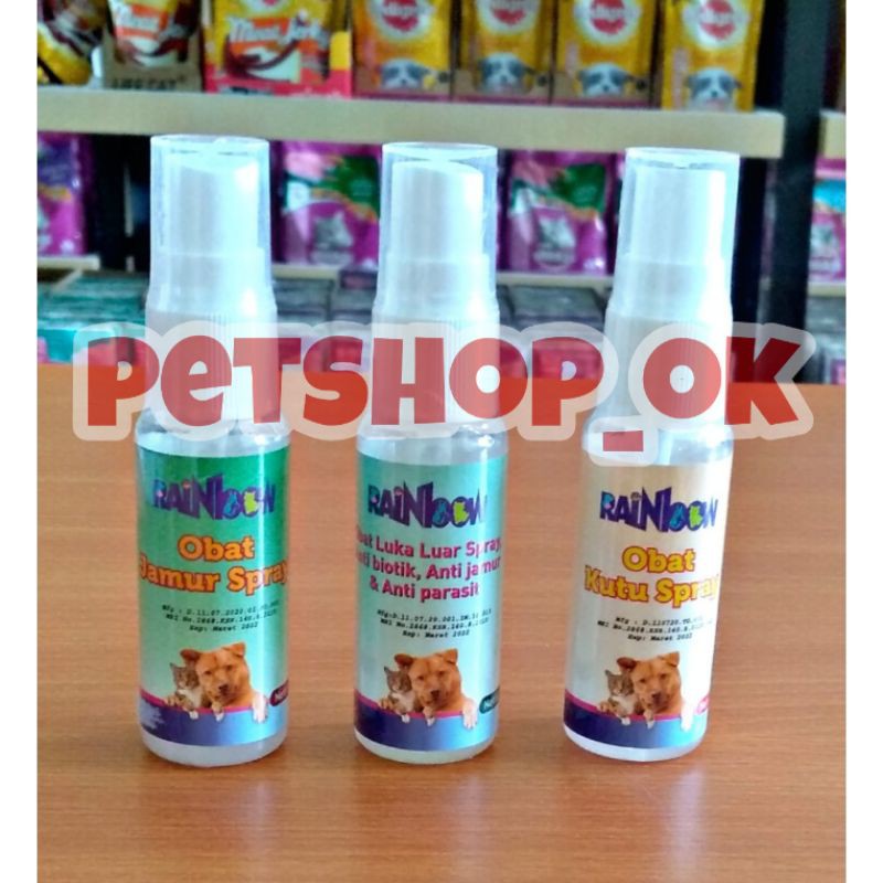 Rainbow obat spray luka luar 18ml / obat hewan