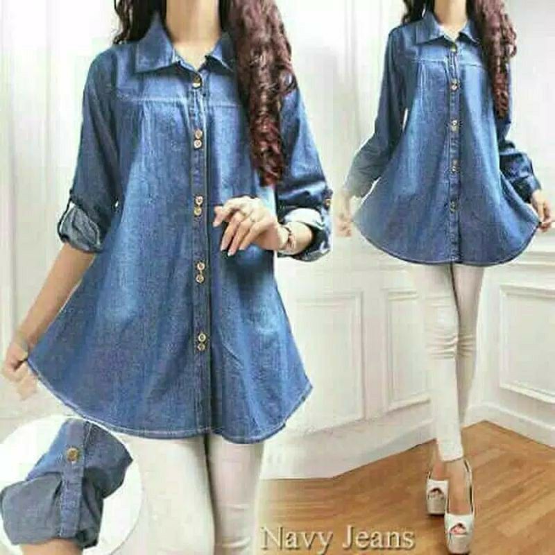 TUNIK DENIM / DENIM TUNIK MURAH