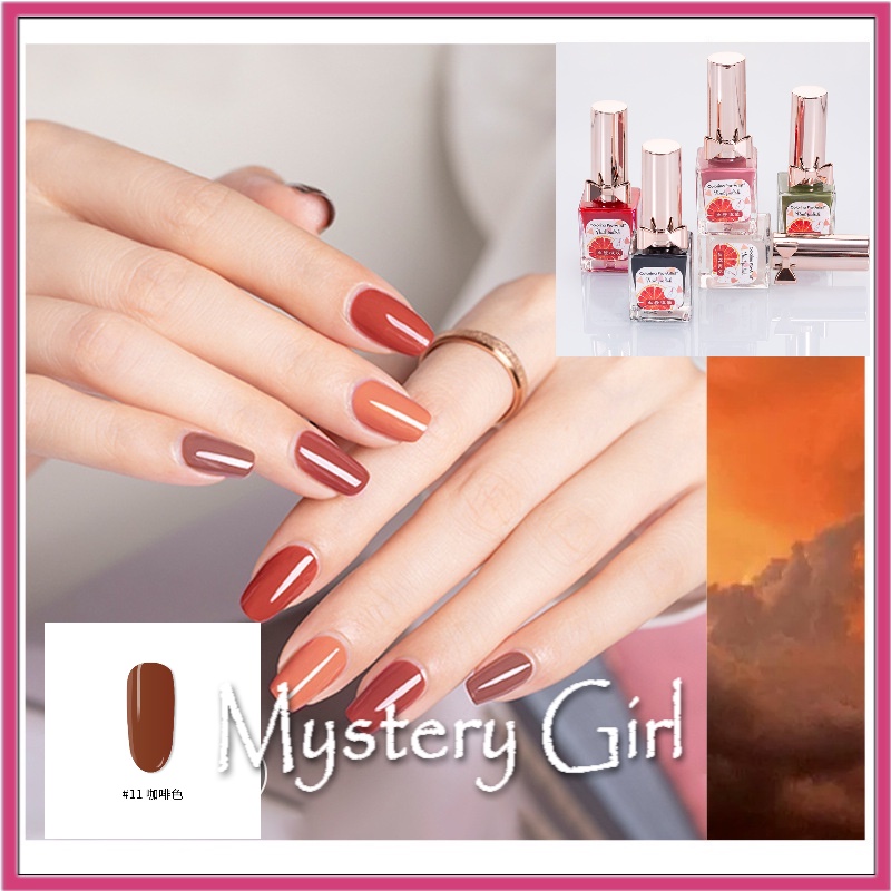 Mysterygirl - Colorina cat kuku Kutek Kuku Palsu Peel OffNail Polish 40 warna Kuteks sholat mengelupas halal Muslim gel Dapat dikupas Peel off（COD）