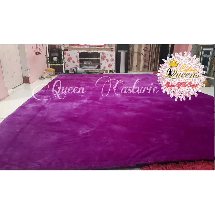 [LANTAI]KARPET BULU RASFUR SUPER besar /  JUMBO 400X300 tebal 3CM
