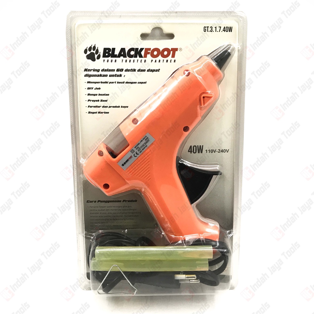 BLACKFOOT Hot Melt Glue Gun 7 mm Kecil - Lem Tembak Silikon