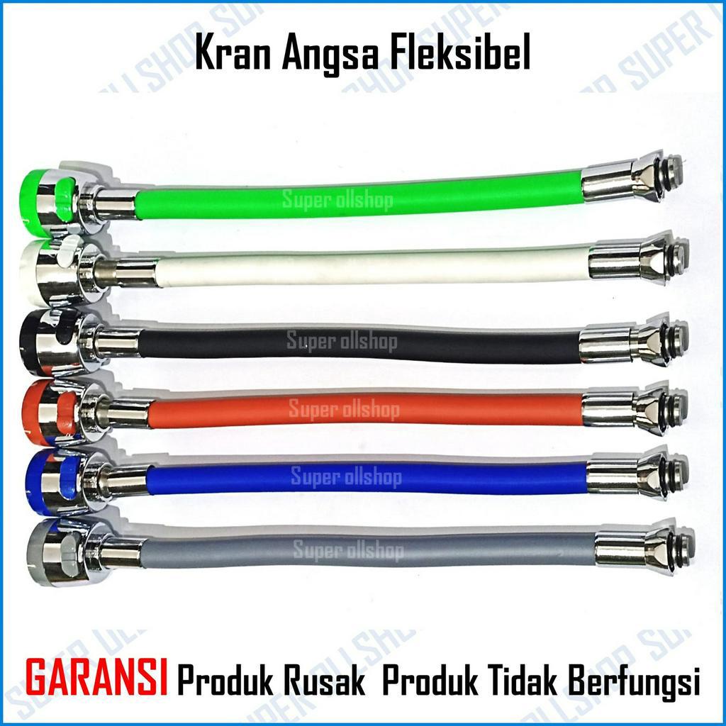 Kran Angsa Fleksibel Warna Baling Kran Bak Cuci Piring Rotasi 360° Keran Dapur Wastafel Flexible 1/2 Inch