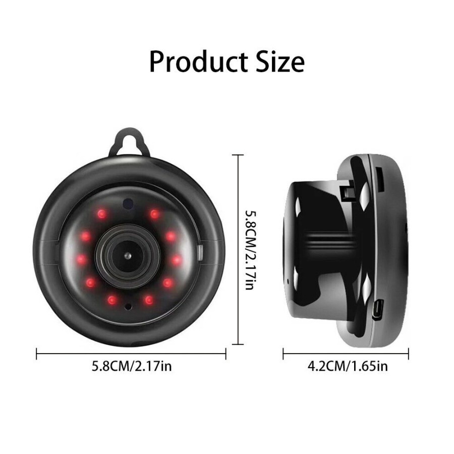 KAMERA CCTV MINI TERSEMBUNYI WIFI V380 SPY CAM IP CAMERA CCTV PENGINTAI KECIL WIRELESS TERHUBUNG HP JARAK JAUH HIDDEN CAM HD INDOOR MICRO SD MATA2 PENGINTIP  JS138