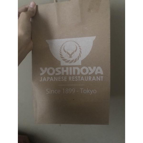 

yoshinoya paper bag