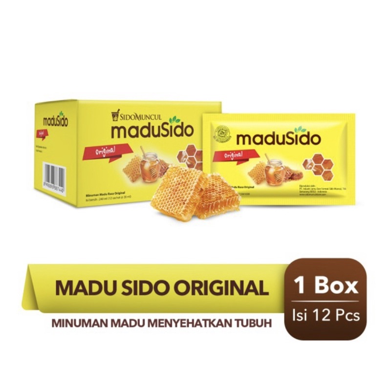 Sidomuncul madusido box 12 sachet ( madu sidomuncul )