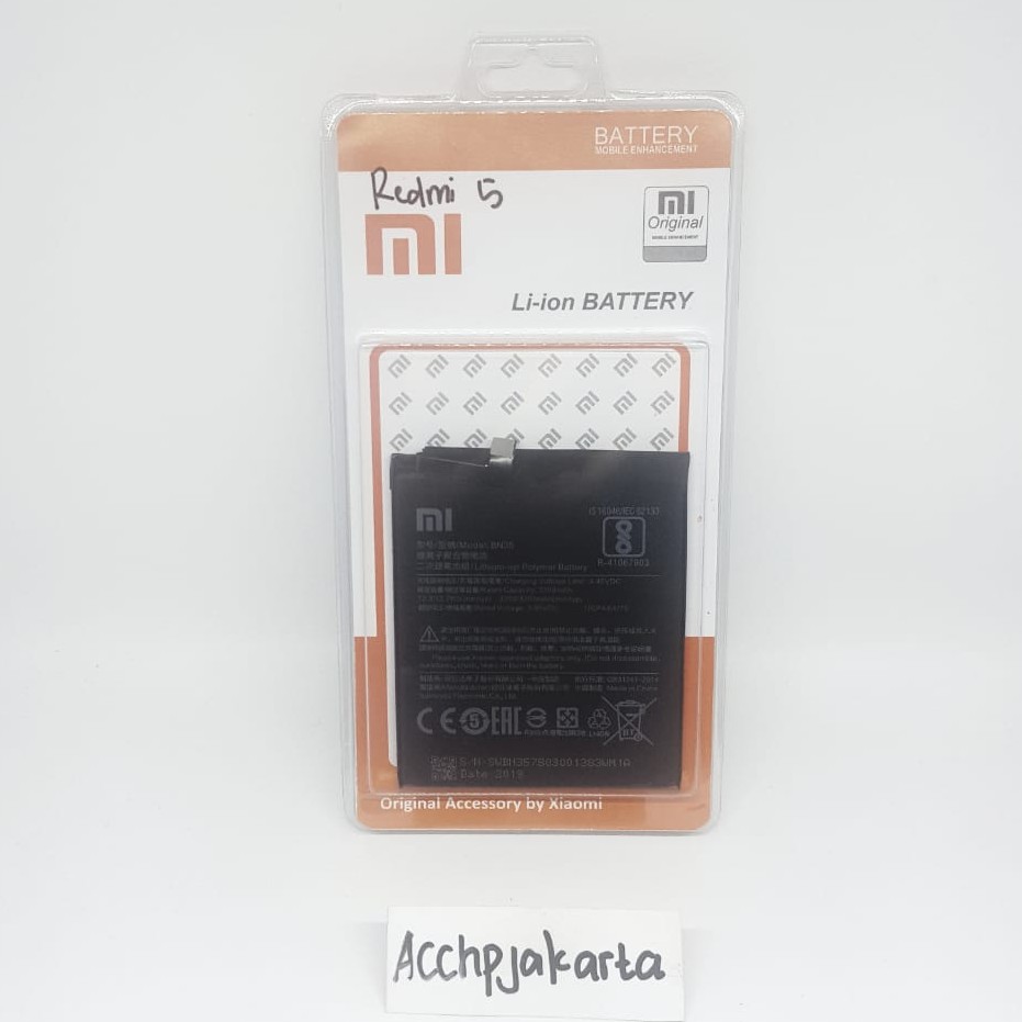 Baterai Batre XiaoMi Redmi 5 BN 35 Original Battery Batrai Xiomi Redmi 5 BN35 XiaoMi