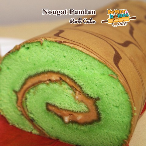 

Nougat Pandan Roll Cake / Bolu Gulung