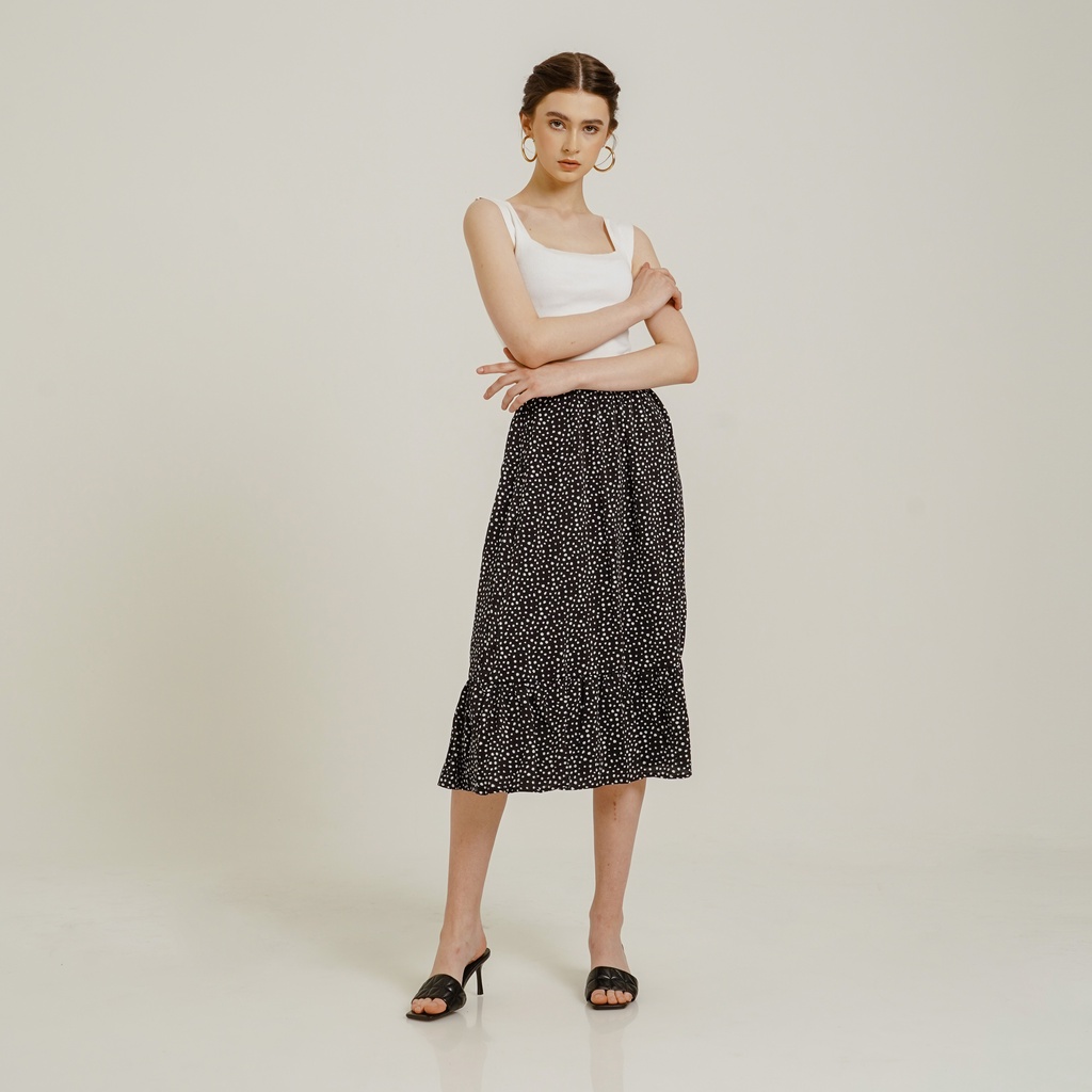 This Is April Rok Wanita Karlie Skirt Black - 280301