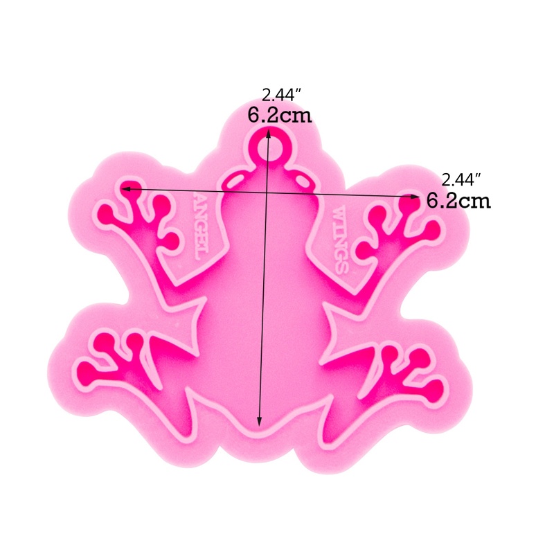 SIY  DIY Epoxy Resin Mold Cartoon Frog Shape Keychain Pendant Casting Silicone Mould