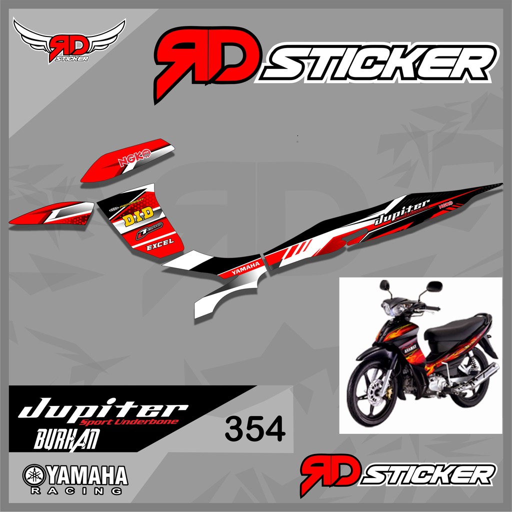 Jual Cod Striping Sticker JUPITER Z BURHAN LAMA Desain Racing Semi Full 354 Indonesia Shopee Indonesia