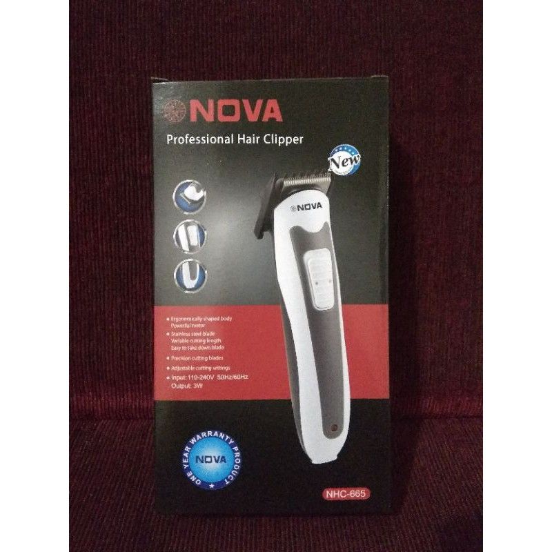 COD Cukuran Rambut/ jenggot/kumis Nova NHC -665 elektrik Hair Clipper