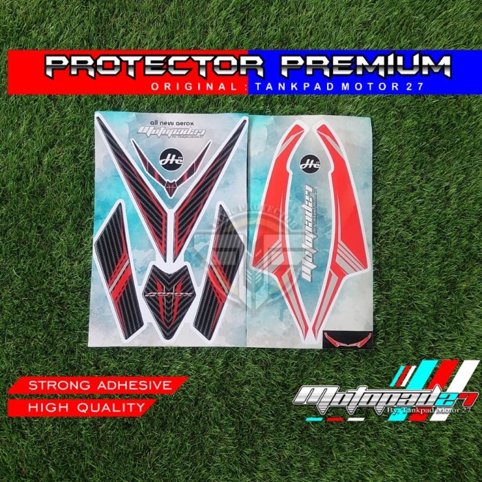 Sticker Stiker Resin Timbul Dasi Depan Winglet Yamaha New Aerox 155