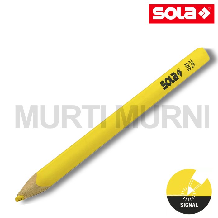 

Murah Pensil Kayu Tukang Kuning Sola Signal Pencil -Sb 24 Hemat
