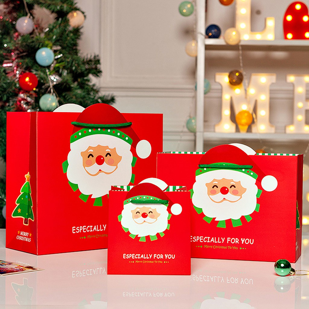 

PBSA santa paperbag box kotak natal bingkisan tempat hadiah bungkus kertas kado
