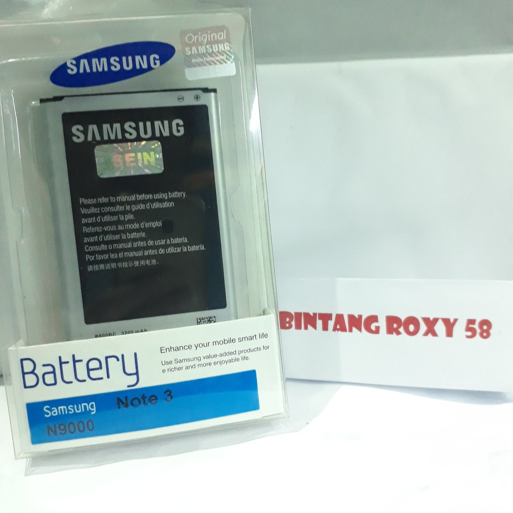 Batre Samsung Note 3 N9000 Note3 Original ori Baterai Batrei Batrai Battery