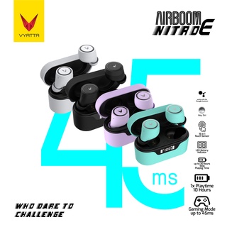 Vyatta Airboom Nitro E TWS Bluetooth Headset / Earphone Gaming Mode 45ms, 16in1 Touch Sensor