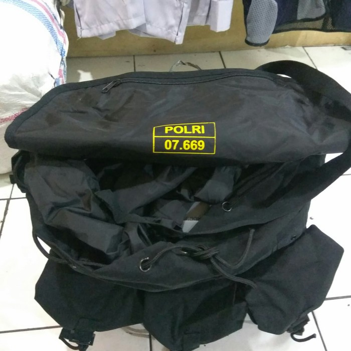 ORIGINAL TAS RANSEL JATAH POLISI HITAM ASTNST