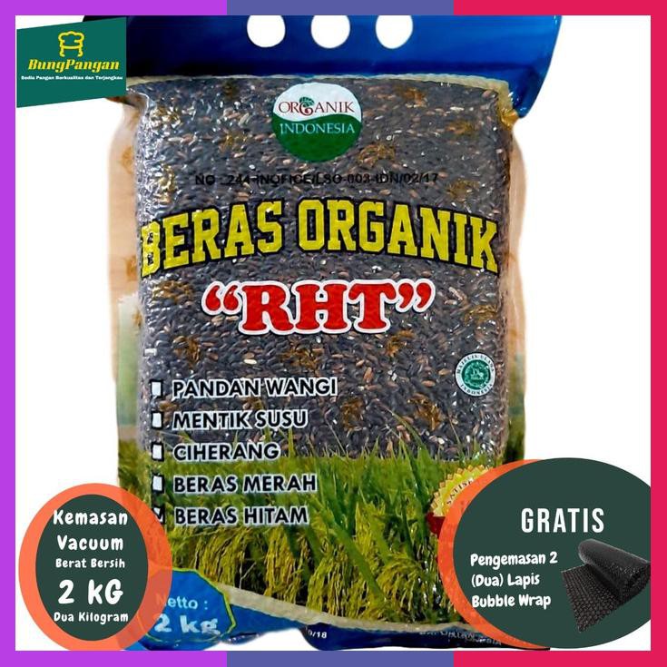 

2Kg Beras Hitam Organik Premium Rht Bersertifikat Utk Diet, Diabet