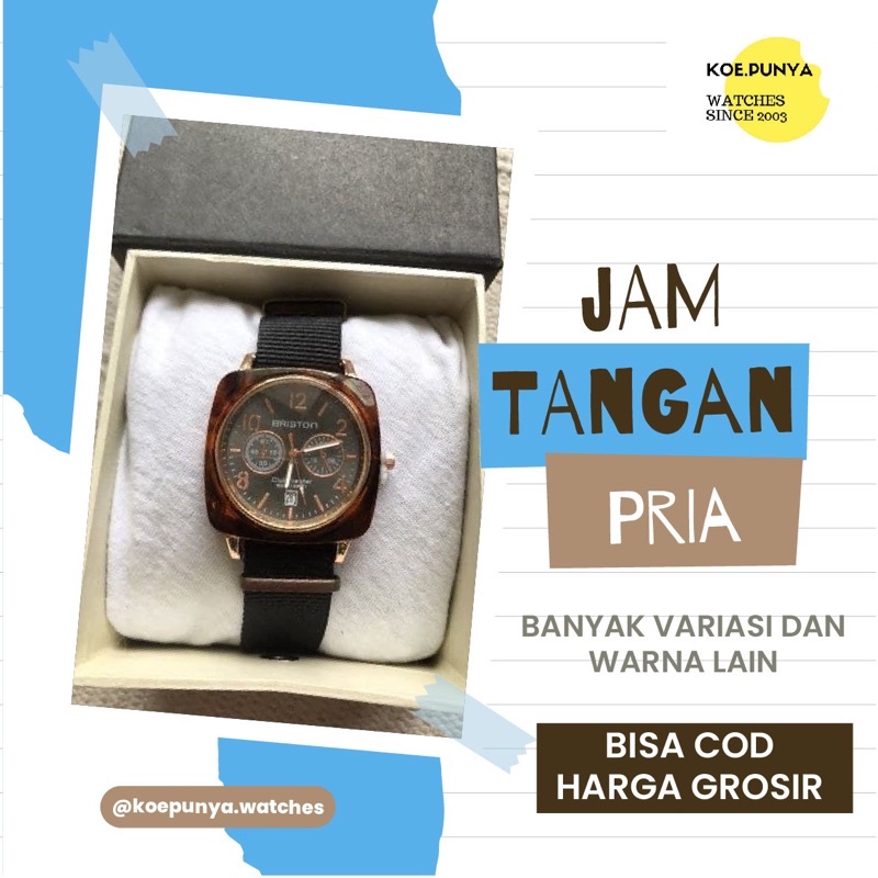 [COD] Jam Tangan Cowo Kulit Keren Laki Laki Dewasa