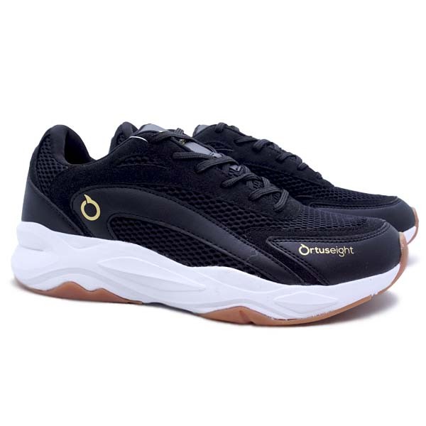 Sepatu Ortuseight Running Abyssus Black Glod