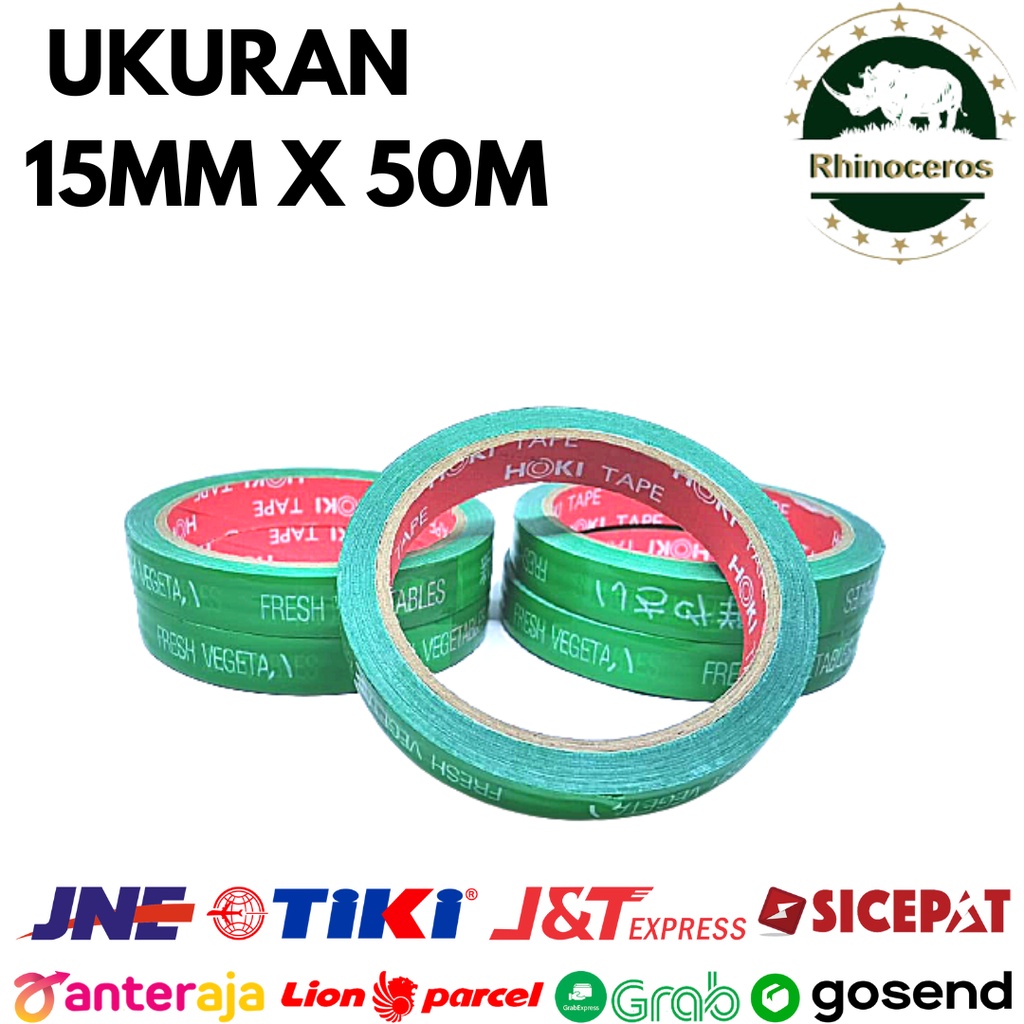 Isolasi Sayur Lakban Sayur Fresh Vegetable 15mm x 50m